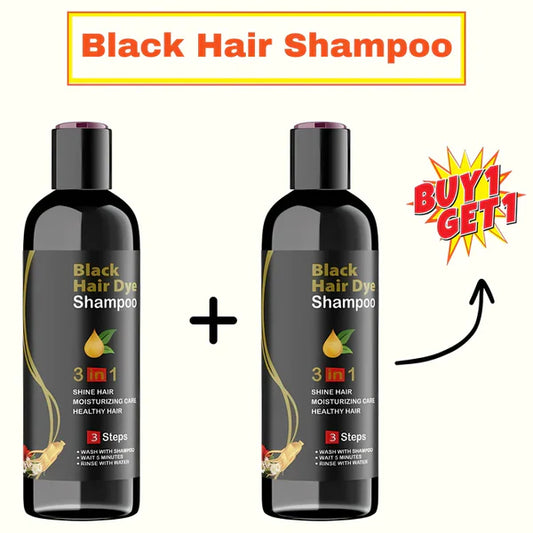 3-IN-1 BLACK HAIR DYE SHAMPOO (BUY 1 GET 1 FREE)